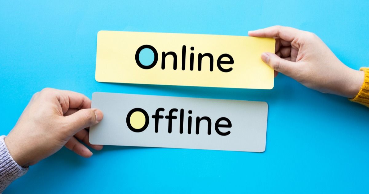 online and offline online and offline