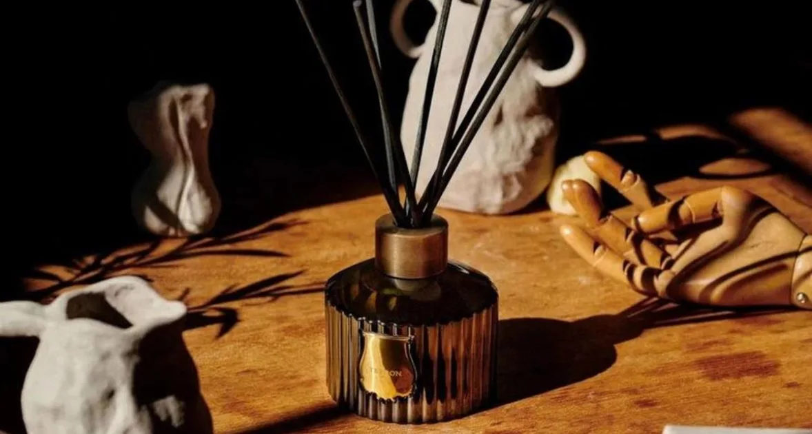 Best reed diffuser Australia  Gleam Haven reed diffuser with fragrance sticks in a modern Australian home setting